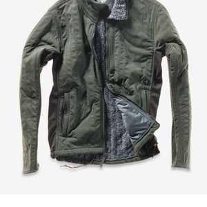 Relwen Mens Vertical Insulator Jacket-Olive Green- Size Large